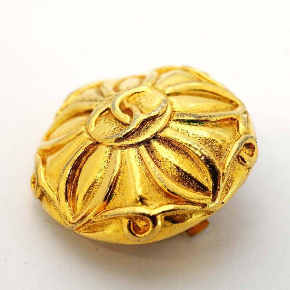 CHANEL Gold Logo Earrings - Picture 6 of 7